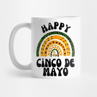 Cinco De Mayo Rainbow Happy Cinco De Mayo Mexican Fiesta Party Mug